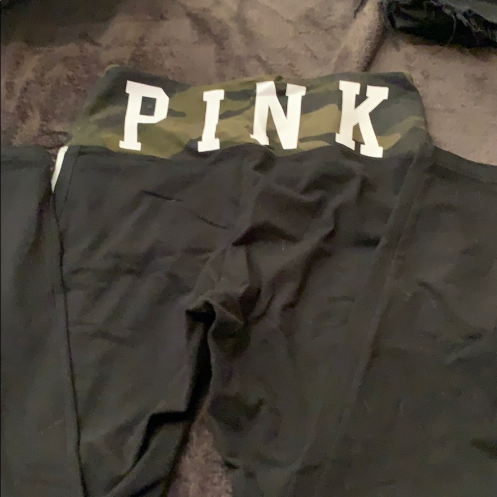 PINK Camo cotton leggings